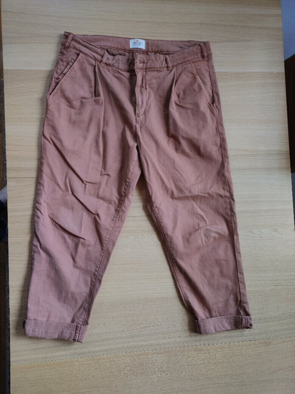 Marine Layer burnt orange cropped pants